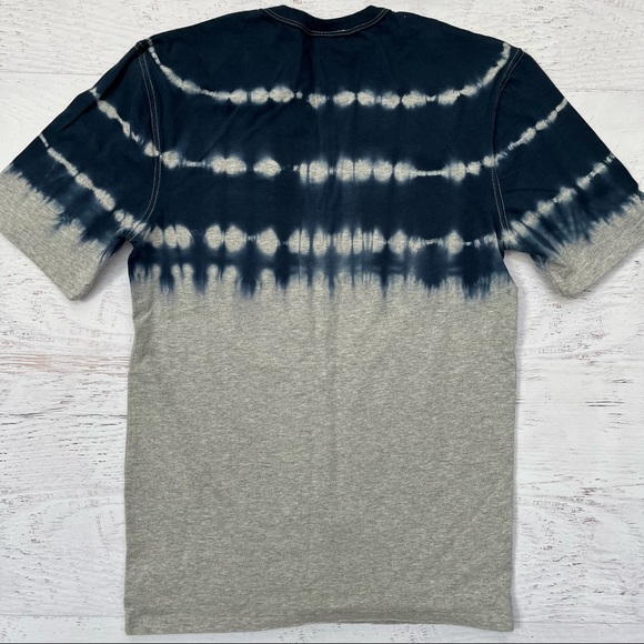 Mens Gray and Navy Tie Dye Champion T Shirt Size Small - Picture 3 of 3